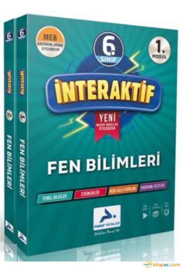 PARAF 6.Sınıf İNTERAKTİF FEN BİLİMLERİ ETKİNLİK ÇALIŞMA KİTABI - 1
