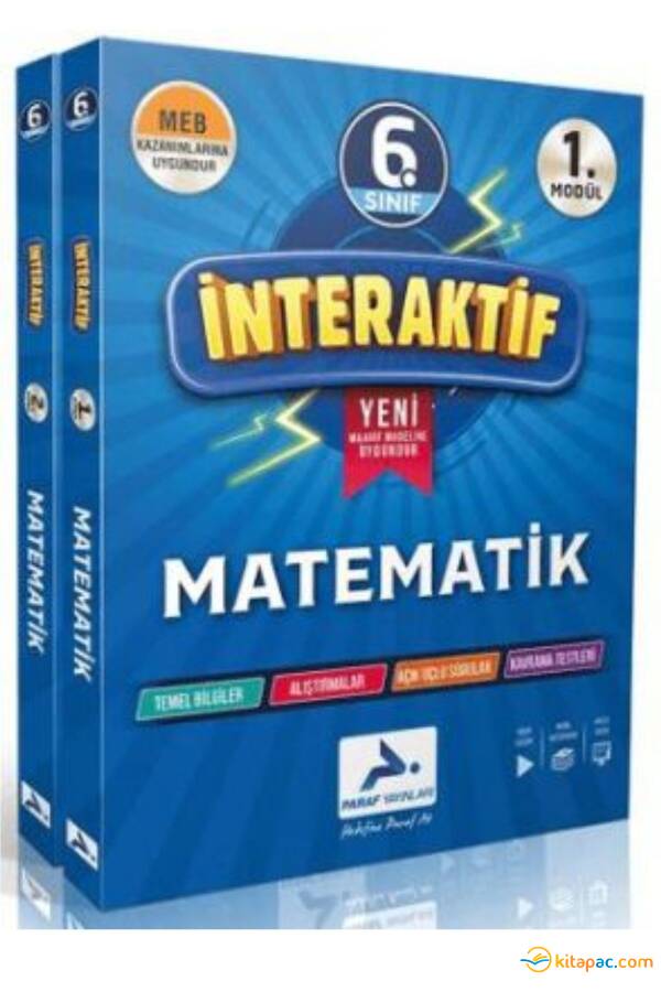 PARAF 6.Sınıf İNTERAKTİF MATEMATİK SORU BANKASI 2 MODÜL - 1