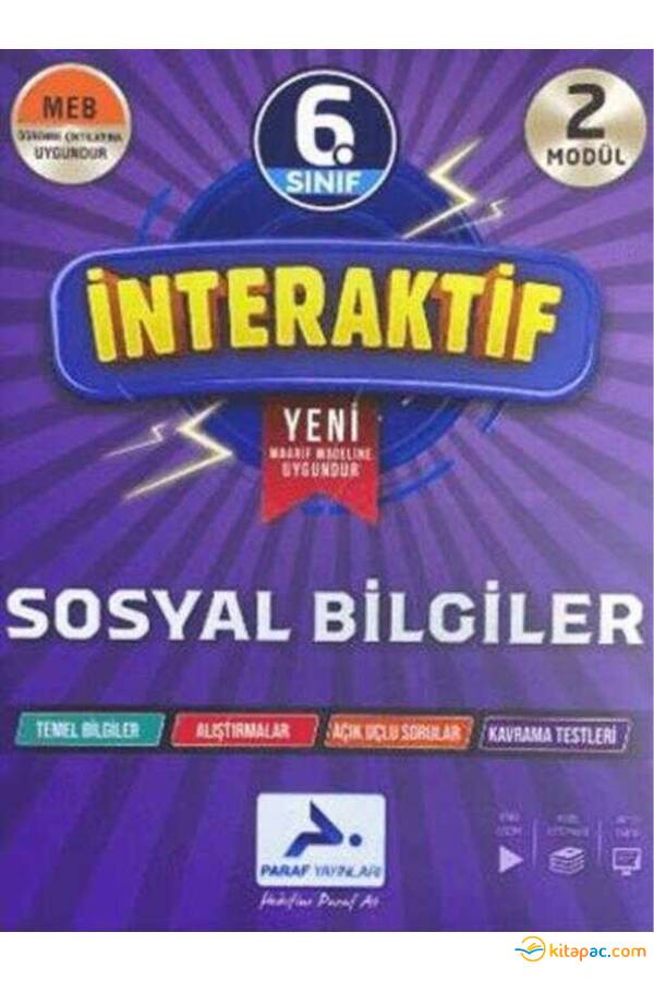 PARAF 6.Sınıf SOSYAL BİLGİLER ETKİNLİK ÇALIŞMA KİTABI - 1