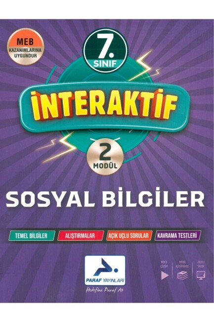 PARAF 7.Sınıf İNTERAKTİF SOSYAL BİLGİLER SORU BANKASI - PARAF YAYINLARI