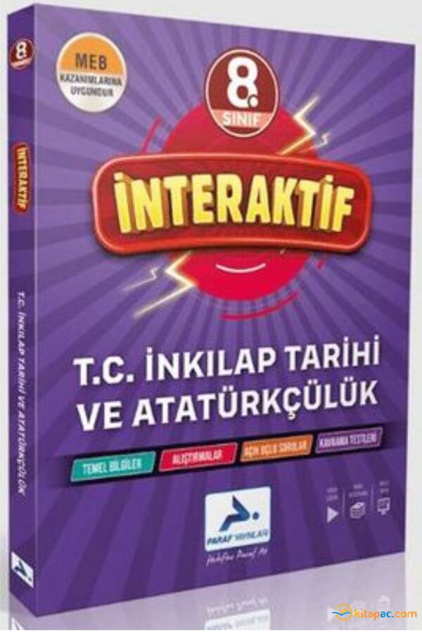 PARAF 8.Sınıf İNTERAKTİF İNKİLAP TARİHİ Soru Bankası - 1