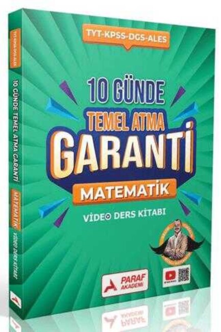 PARAF AKADEMİ TYT MATEMATİK 10 GÜNDE TEMEL ATMA GARANTİLİ VİDEO DERS KİTABI - PARAF AKADEMİ YAYINLARI