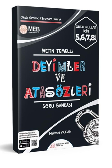 PARAGRAFIN ŞİFRESİ DEYİMLER VE ATASÖZLERİ SORU BANKASI - PARAGRAFIN ŞİFRESİ YAYINLARI