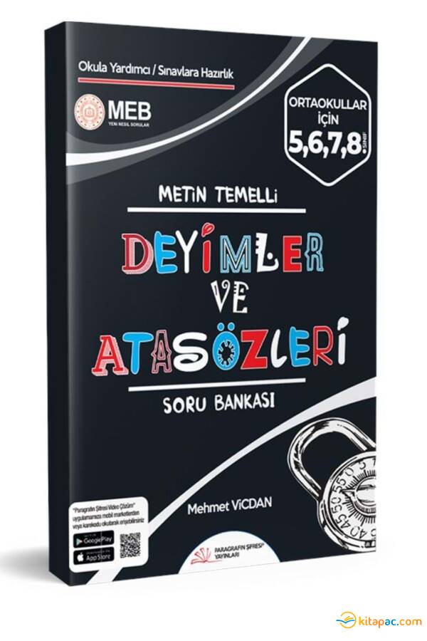 PARAGRAFIN ŞİFRESİ DEYİMLER VE ATASÖZLERİ SORU BANKASI - 1