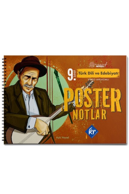 KR AKADEMİ 9.SINIF MAARİF MODELİ TÜRK DİLİ VE EDEBİYATI POSTER NOTLAR - KR AKADEMİ YAYINLARI