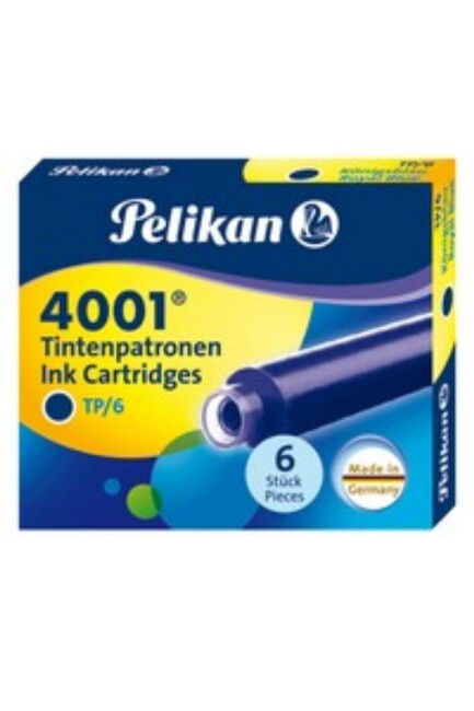 PELİKAN 4001 DOLMA KALEM 6 LI KARTUŞU - TURKUVAZ - PELİKAN