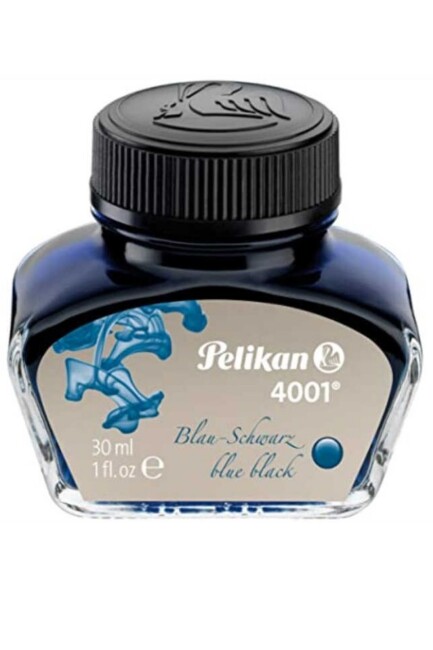 PELİKAN 4001 YAZI MÜREKKEBİ 30 ml MAVİ SİYAH - PELİKAN