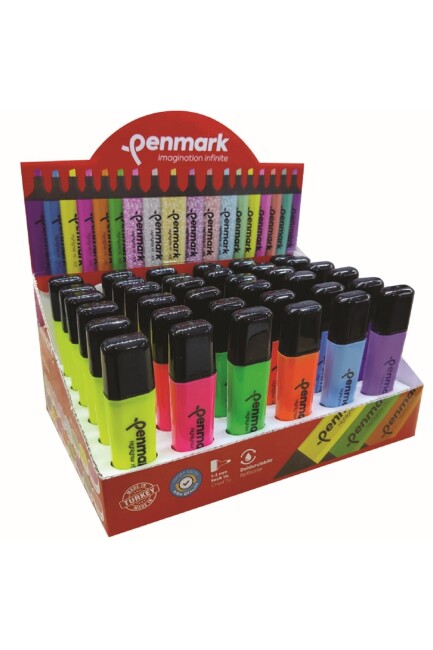 PENMAX FOSFORLU KALEM PASTEL RENK - PENMAX