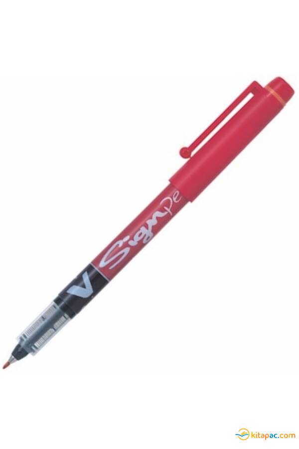 PİLOT İMZA KALEMİ V-SIGNPEN KALEM SW-VSP-R - KIRMIZI - 1