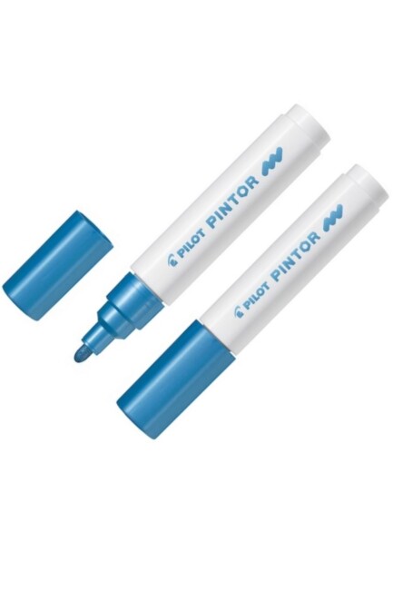PİLOT PİNTOR M DEKARASYON KALEMİ - METALİK MAVİ - PILOT