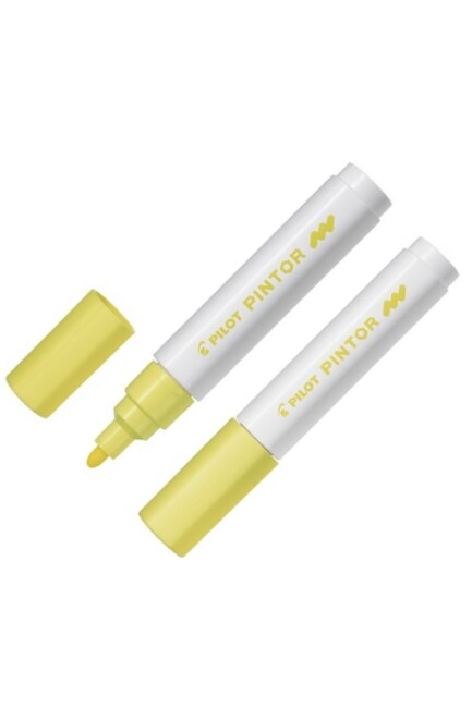 PİLOT PİNTOR M DEKARASYON KALEMİ - PASTEL SARI - PILOT