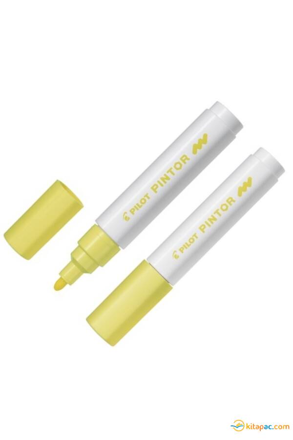 PİLOT PİNTOR M DEKARASYON KALEMİ - PASTEL SARI - 1