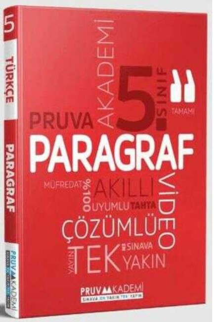 PRUVA 5.SINIF PARAGRAF SORU BANKASI - PRUVA AKADEMİ YAYINLARI