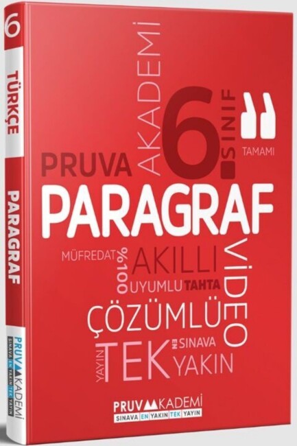 PRUVA 6.SINIF PARAGRAF SORU BANKASI - PRUVA AKADEMİ YAYINLARI