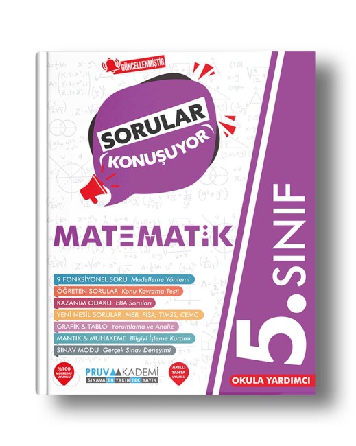 PRUVA AKADEMİ 5.Sınıf MATEMATİK Sorular Konuşuyor - PRUVA AKADEMİ YAYINLARI