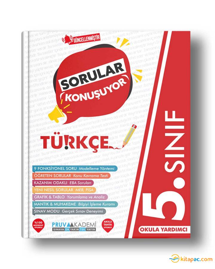 PRUVA AKADEMİ 5.Sınıf TÜRKÇE Sorular Konuşuyor - 1