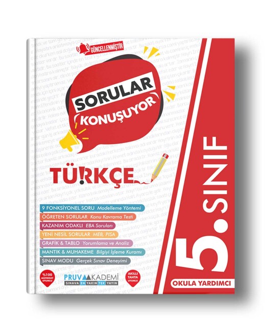 PRUVA AKADEMİ 5.Sınıf TÜRKÇE Sorular Konuşuyor - PRUVA AKADEMİ YAYINLARI