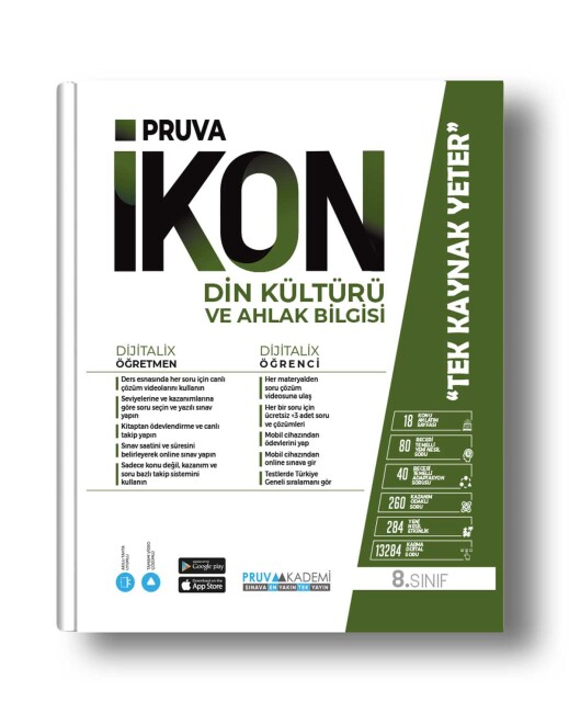 PRUVA AKADEMİ 8.Sınıf DİN KÜLTÜRÜ İKON - PRUVA AKADEMİ YAYINLARI
