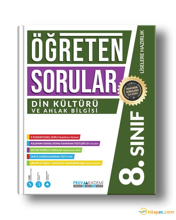 PRUVA AKADEMİ 8.Sınıf DİN KÜLTÜRÜ ÖĞRETEN SORULAR - 1