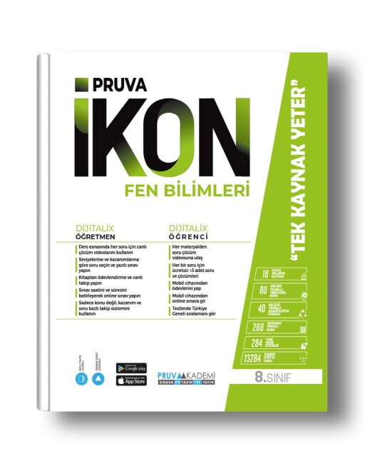 PRUVA AKADEMİ 8.Sınıf FEN BİLİMLERİ İKON Konu Anlatım Kitabı - PRUVA AKADEMİ YAYINLARI