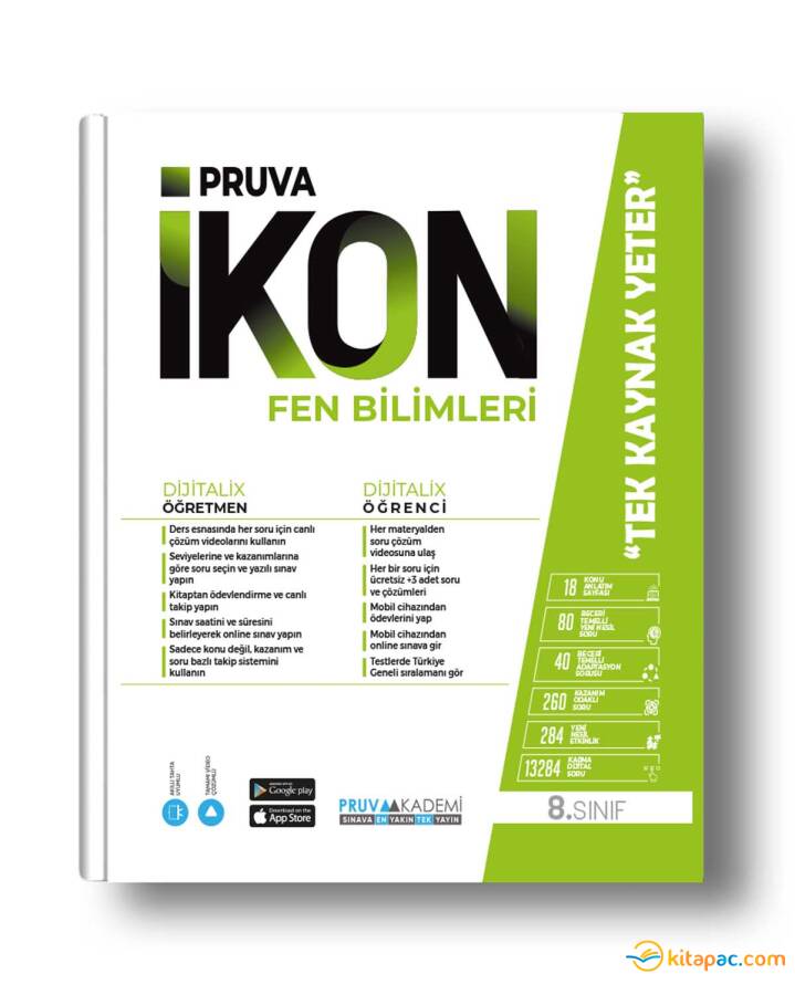 PRUVA AKADEMİ 8.Sınıf FEN BİLİMLERİ İKON Konu Anlatım Kitabı - 1