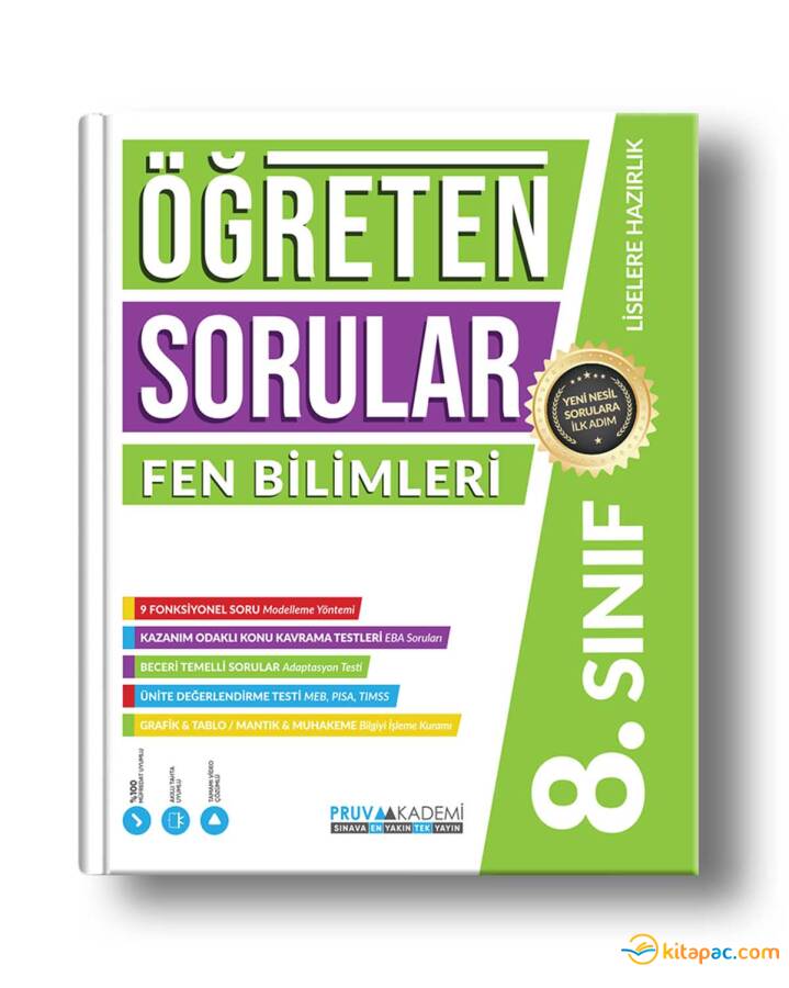 PRUVA AKADEMİ 8.Sınıf FEN BİLİMLERİ ÖĞRETEN SORULAR - 1