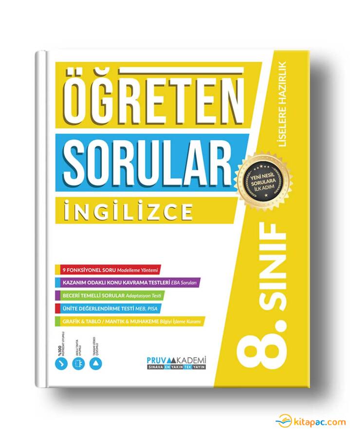 PRUVA AKADEMİ 8.Sınıf İNGİLİZCE ÖĞRETEN SORULAR - 1