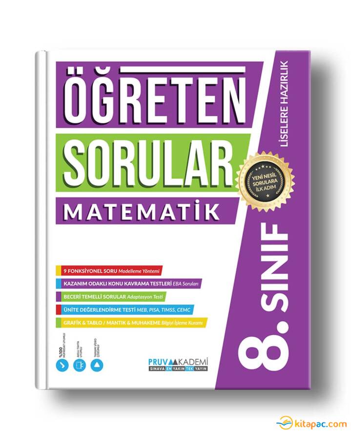 PRUVA AKADEMİ 8.Sınıf MATEMATİK ÖĞRETEN SORULAR - 1