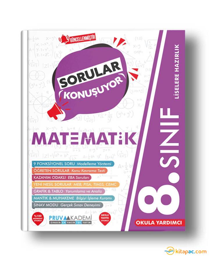 PRUVA AKADEMİ 8.Sınıf MATEMATİK Sorular Konuşuyor - 1