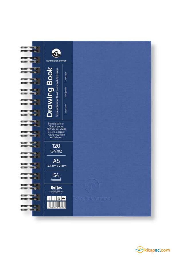 SCHOELLERSHAMMER A5 120GR 54YP DRAWİNG BOOK PAD ÇİZİM DEFTERİ MAVİ - 1