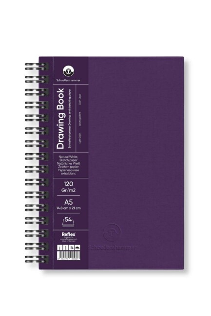 SCHOELLERSHAMMER A5 120GR 54YP DRAWİNG BOOK PAD ÇİZİM DEFTERİ MOR - UMUR