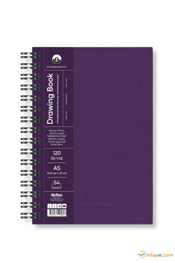 SCHOELLERSHAMMER A5 120GR 54YP DRAWİNG BOOK PAD ÇİZİM DEFTERİ MOR - 1