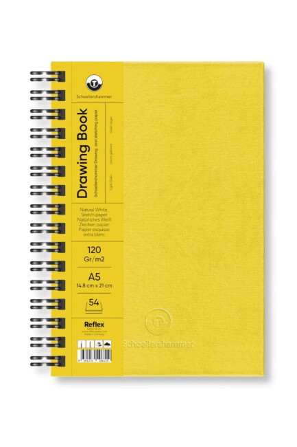 SCHOELLERSHAMMER A5 120GR 54YP DRAWİNG BOOK PAD ÇİZİM DEFTERİ SARI - UMUR