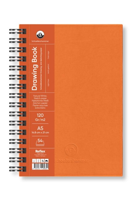 SCHOELLERSHAMMER A5 120GR 54YP DRAWİNG BOOK PAD ÇİZİM DEFTERİ TURUNCU - UMUR