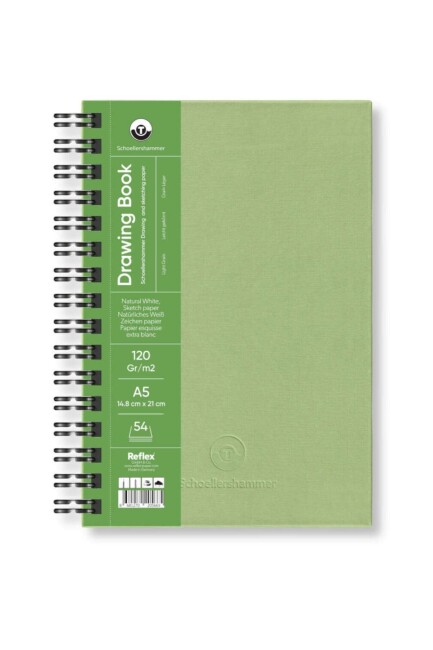 SCHOELLERSHAMMER A5 120GR 54YP DRAWİNG BOOK PAD ÇİZİM DEFTERİ YEŞİL - UMUR