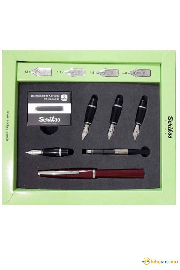 SCRİKSS 33 CALLİGRAFİ SETİ - BORDO - 1