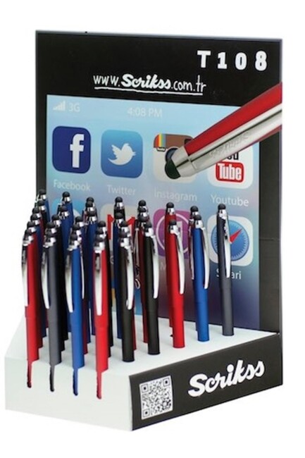 SCRİKSS T 108 STLLUS TÜKENMEZ KALEM TOUCH PEN - SCRİKSS