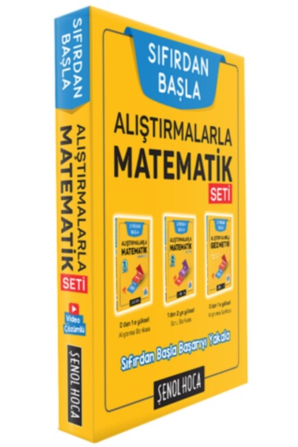 ŞENOL HOCA TYT ALIŞTIRMALARLA MATEMATİK SETİ SIFIRDAN BAŞLA - ŞENOL HOCA YAYINLARI