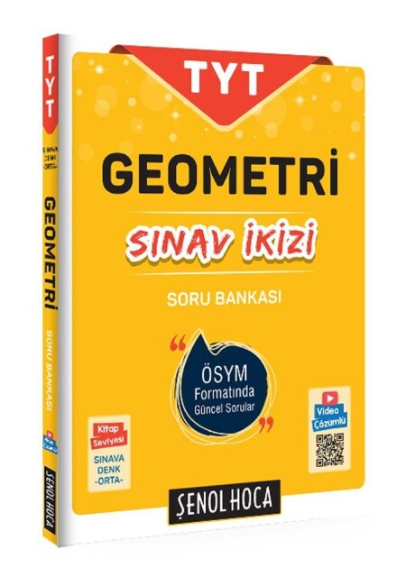 ŞENOL HOCA TYT GEOMETRİ SINAV İKİZİ Soru Bankası - ŞENOL HOCA YAYINLARI
