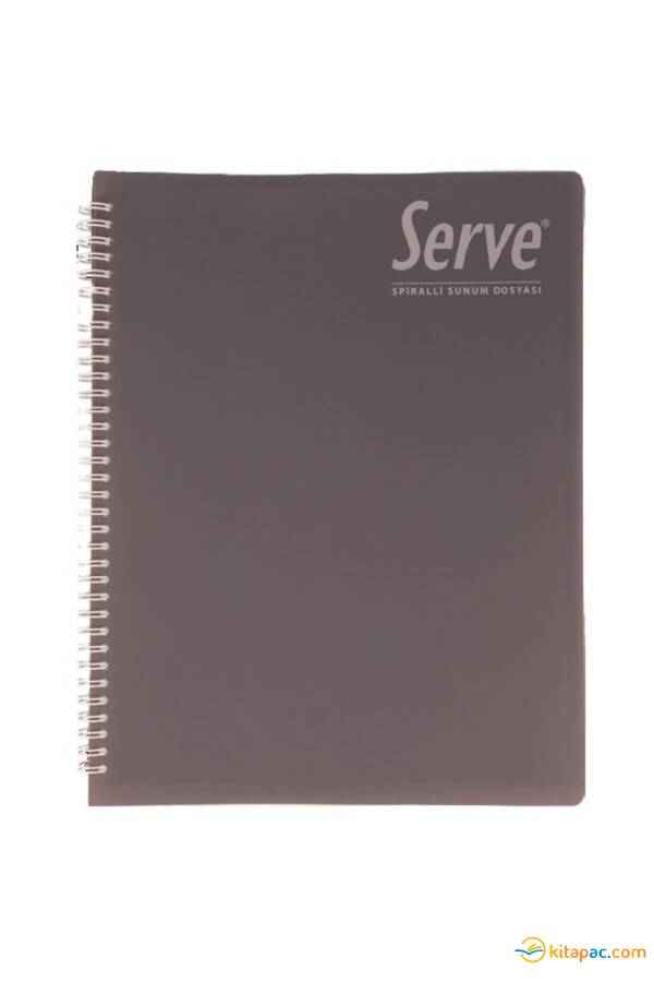 SERVE 40 lı SUNUM DOSYASI SPİRALLİ Gri - 1