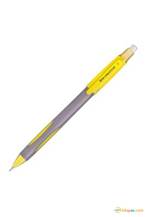 SERVE CREATİVE 0,9 mm VERSATİL UÇLU KALEM SİLGİLİ Sarı - 1
