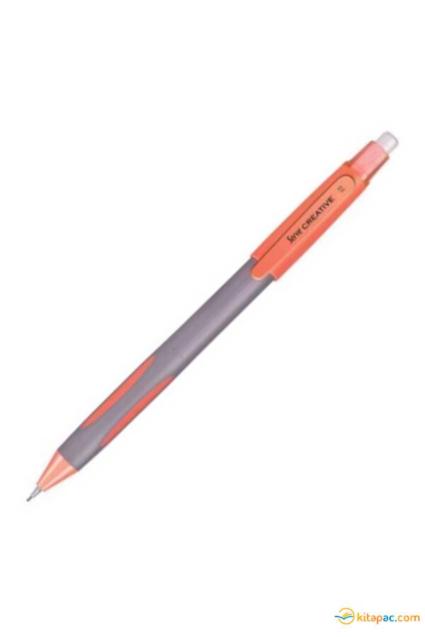 SERVE CREATİVE 0,9 mm VERSATİL UÇLU KALEM SİLGİLİ Turuncu - 1