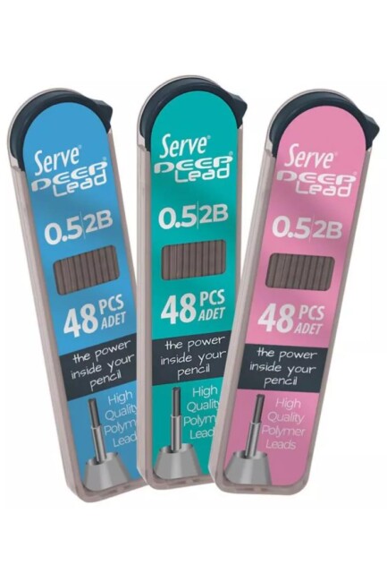 SERVE DEEP LEAD 2B 0,5 mm VERSATİL UÇLU KALEM UCU MİN - SERVE