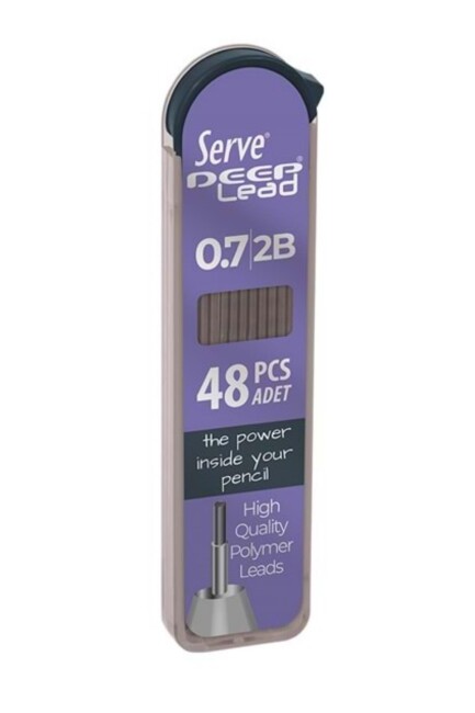 SERVE DEEP LEAD 2B 0,7mm VERSATİL UÇLU KALEM UCU MİN - SERVE