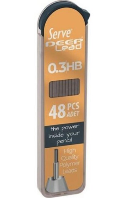 SERVE DEEP LEAD HB 0,3 mm VERSATİL UÇLU KALEM UCU MİN - SERVE