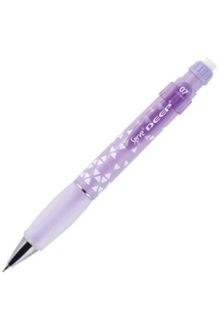 SERVE DEEP ÜÇGEN BASKILI 0,7 mm VERSATİL UÇLU KALEM Lavanta - SERVE