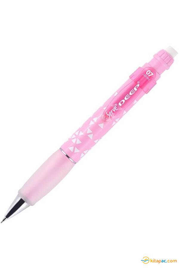 SERVE DEEP ÜÇGEN BASKILI 0,7 mm VERSATİL UÇLU KALEM Ş. Pembe - 1