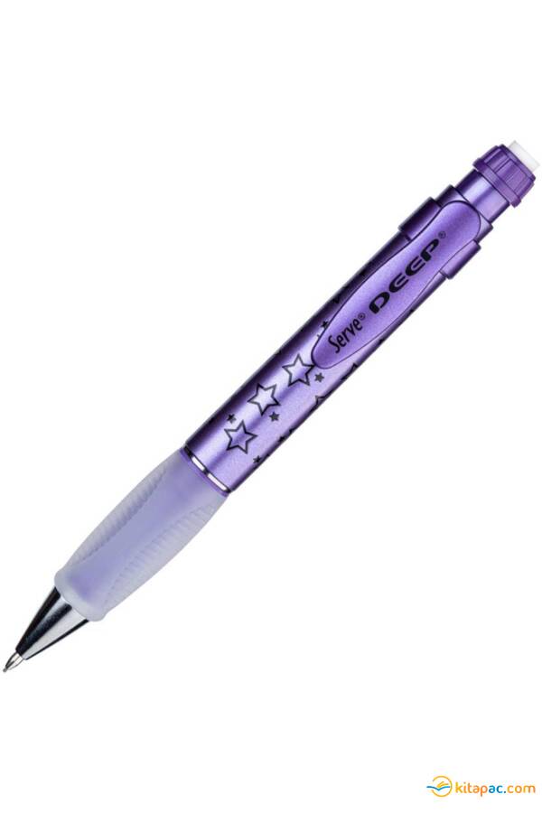 SERVE DEEP VERSATİL UÇLU KALEM 0,7 mm Metalik Mor Yıldız - 1