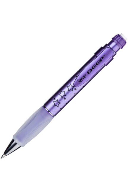 SERVE DEEP VERSATİL UÇLU KALEM 0,7 mm Mor Yıldız UZAY SERİSİ - SERVE
