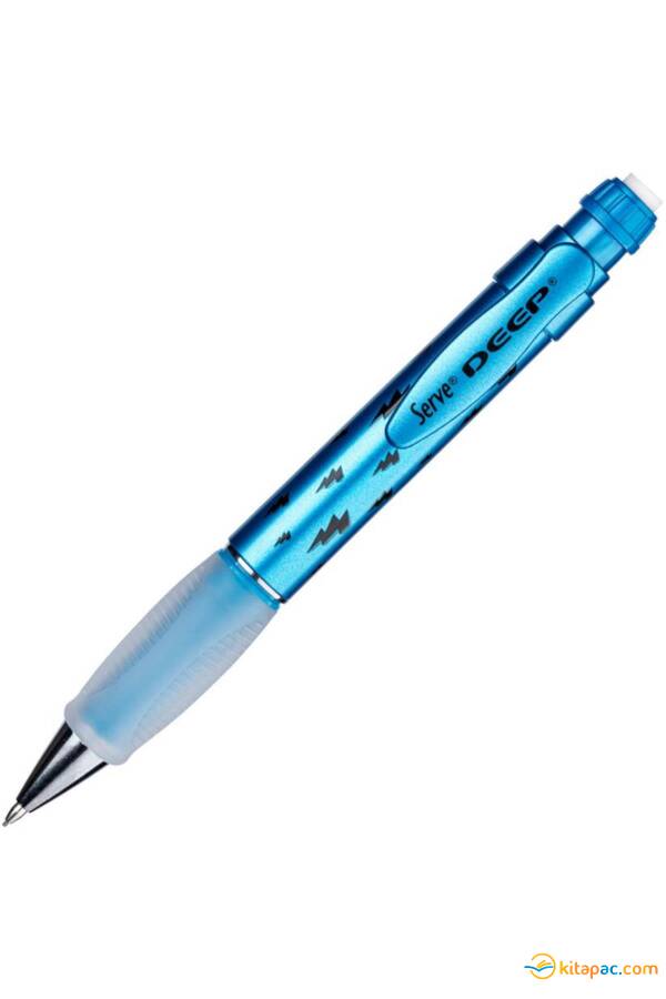 SERVE DEEP VERSATİL UÇLU KALEM 0,7MM - METALİK MAVİ ŞİMŞEK - 1